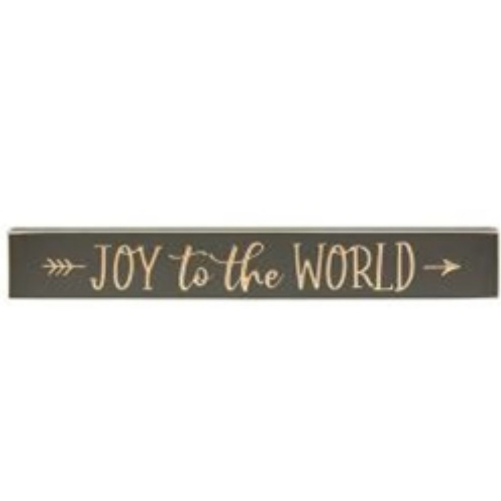 *Joy to the World Engraved Sign 24”x3.5” - Picture 12 of 13
